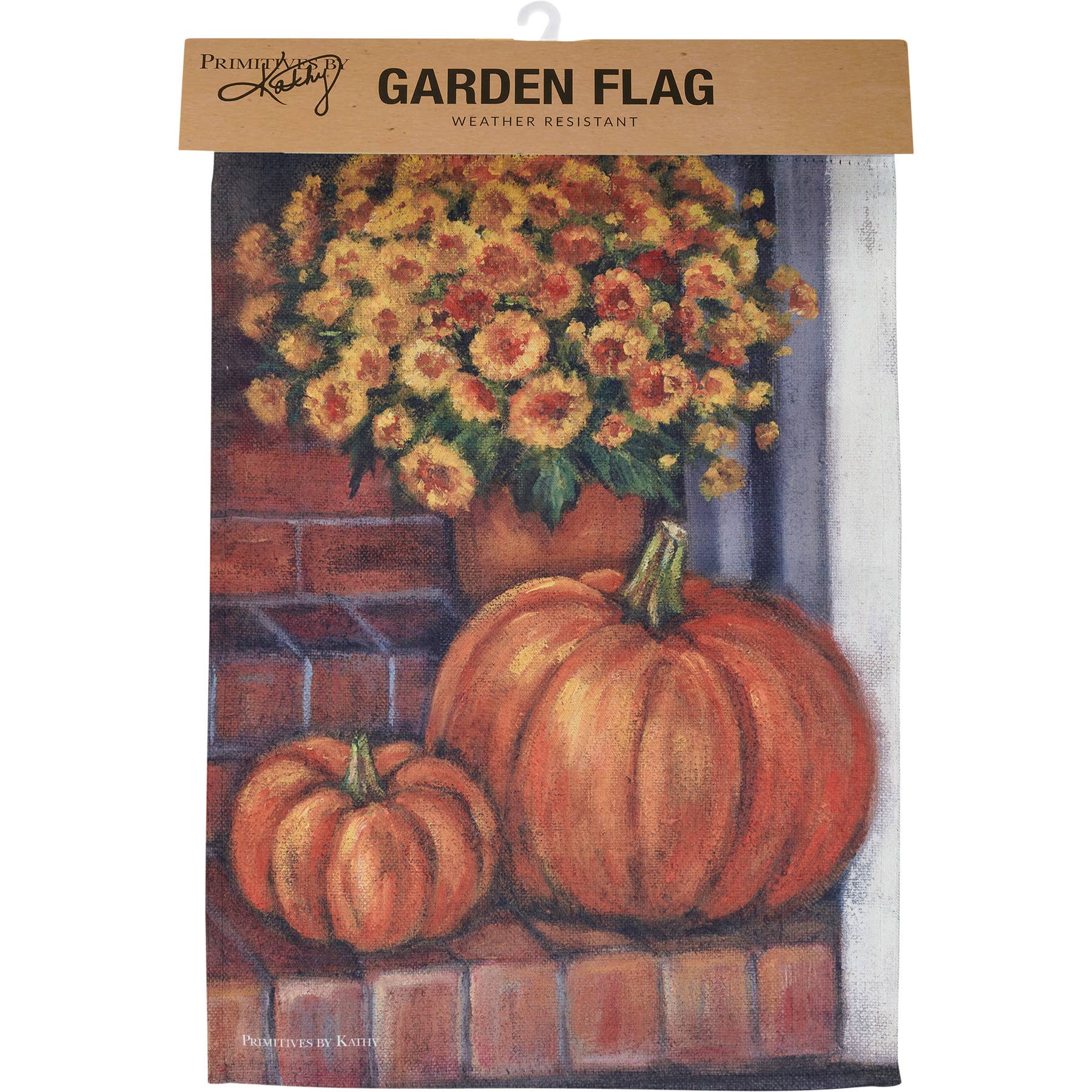 Porch Steps And Flowers Garden Flag