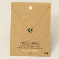 Green Clover Charm Necklace