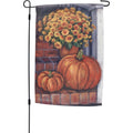 Porch Steps And Flowers Garden Flag
