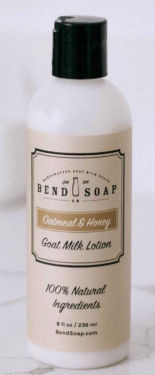 Goat Milk Lotion - All Natural 8oz - By Bend Soap Company